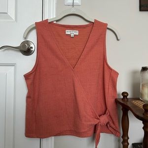 Cute Texture & Thread by Madewell Picnic Tank in Salmon. Size S.